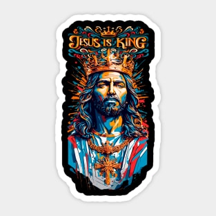 Jesus Is King Sticker